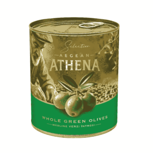 Masline verzi intregi cutie 400g athena