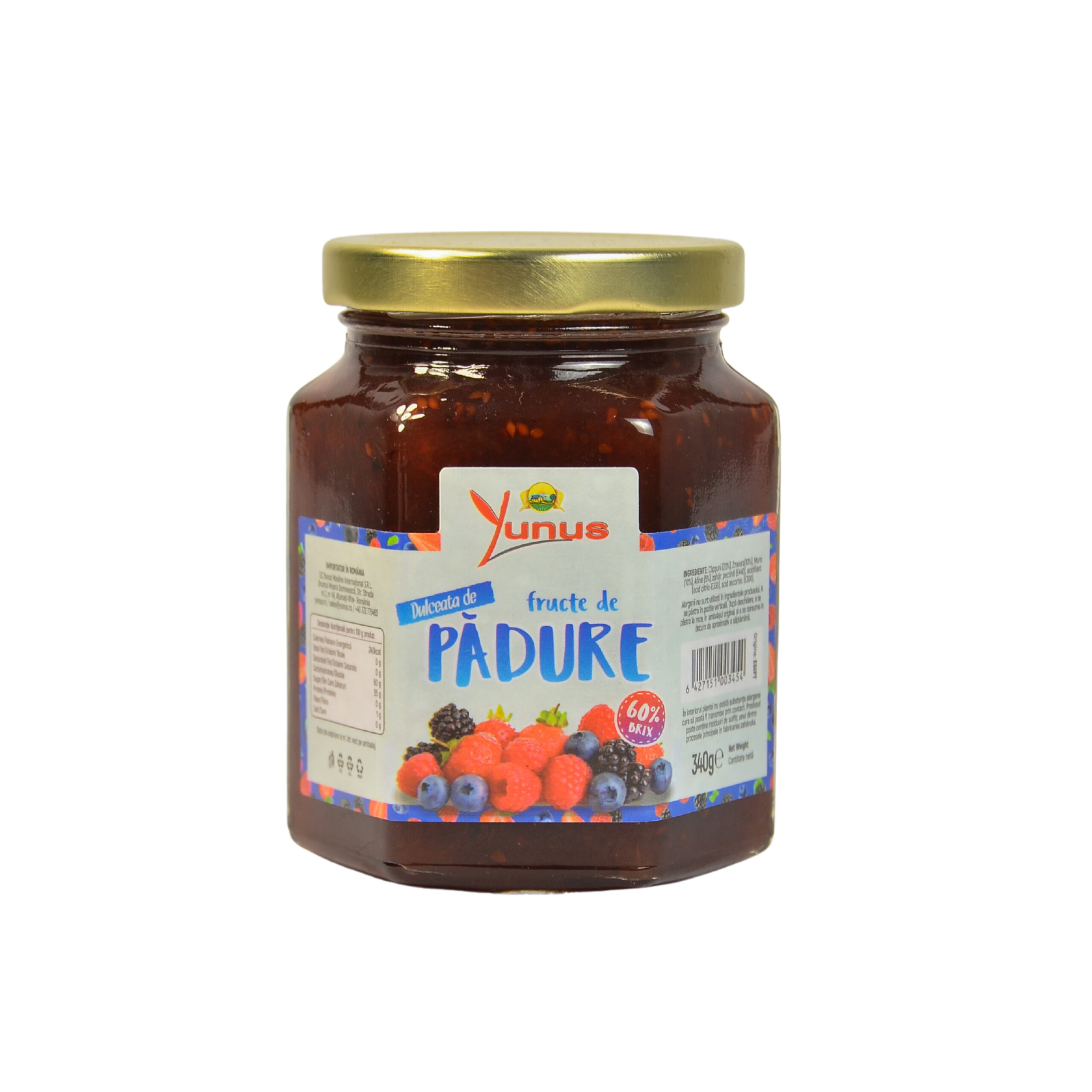 2507 - DULCEATA FRUCTE DE PADURE BRIX 60� BORCAN 340G YUNUS